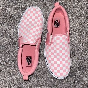 Pink Checkered Vans